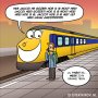 Drukke trein #cartoon 
