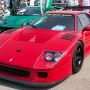 【お台場スーパーカーミーティング】このF40はけっこう弄ってあるな とりまヘッドライトがリトラじゃなくなってるのに激しく違和感ｗｗｗ