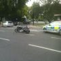 Traffic slow Marble Arch into Park Lane S as this poor Harley owner just been #ubered via @cabiblophile