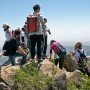 【筑波山】ぼんやりと全国2位の面積を誇る湖である霞ヶ浦も見えます 