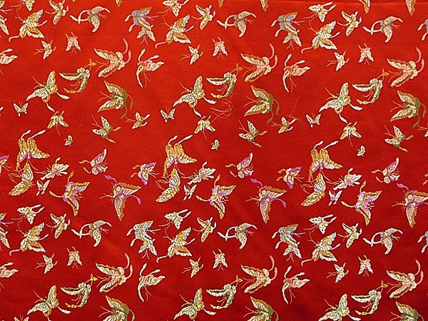 Oriental Butterfly brocade - Apparel fabric