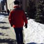 George op de High Line. 