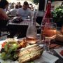 Eerst markt. Dan lunch. 