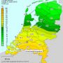 Uniek weerbeeld. 13 graden verschil tussen noord en zuid NL #weertweet
