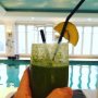 Healthy Sunday with a spinach smoothie at the Amstel gym.