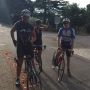 3 fietsers. 