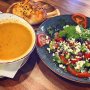 Lentil soup and shepherd's salad 🥗