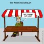 Marktkoopman. #cartoon