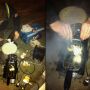 Geen oud & Nieuw zonder oliebollen. Buiten is het gevoelstemperatuur -10.  Respect voor hardcore OlieBolle Gijs.